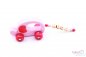 Preview: Greifling Auto Elefant Personal-Line Rosa