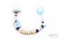 Preview: Nuggiketteli mit Name Personal-Line Blau - Silber
