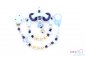 Preview: Nuggiketteli & Greifling Set mit Name Personal-Line Blau - Silber