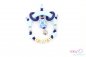 Preview: Nuggiketteli & Greifling Set mit Name Personal-Line Blau - Silber