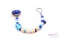 Preview: Nuggiketteli mit Name Personal-Line Blau - Weiss