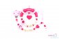 Preview: Nuggiketteli & Greifling Set mit Namen Personal-Line Rot - Rosa