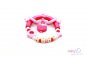 Preview: Nuggiketteli & Greifling Set mit Namen Personal-Line Rot - Rosa