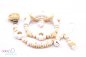 Preview: Nuggiketteli & Greifling Set mit Name Personal-Line Nature - Weiss
