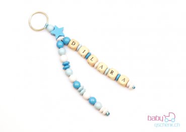 Anhänger Personal-Line Hellblau - Weiss dual