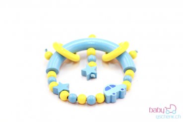Nuggiketteli & Greifling Set Smart-Line Blau - Gelb