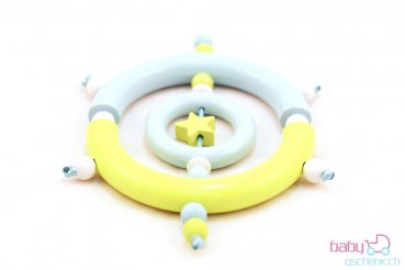 Nuggiketteli & Greifling Set mit Name Personal-Line Blau - Lemon