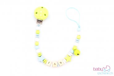 Nuggiketteli mit Name Personal-Line Blau - Lemon