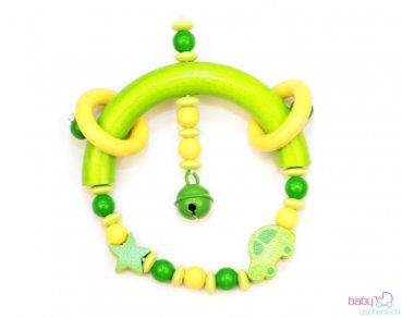Nuggiketteli & Greifling Set Glamour-Line Grün - Gelb
