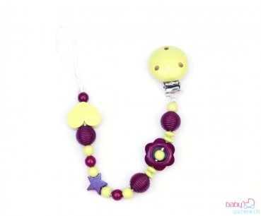 Nuggiketteli Glamour-Line Hellgrün - Violett