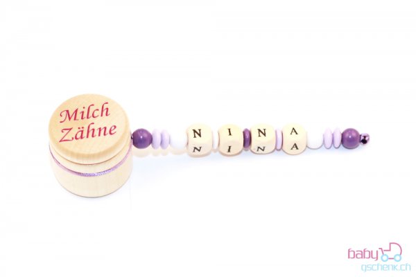 Milchzahndose Personal-Line Violette-Flieder