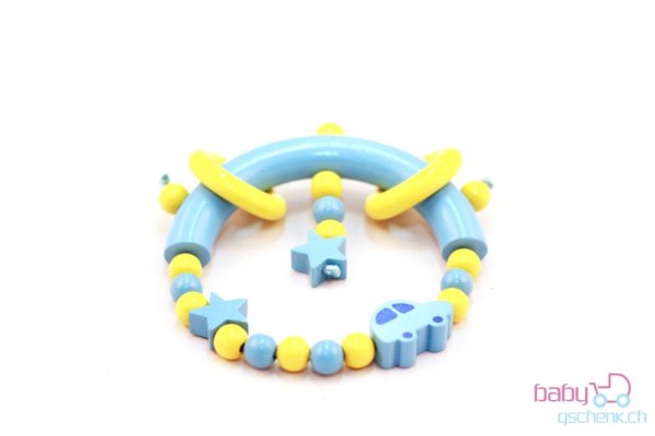 Nuggiketteli & Greifling Set Smart-Line Blau - Gelb