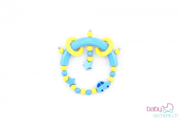 Nuggiketteli & Greifling Set Smart-Line Blau - Gelb