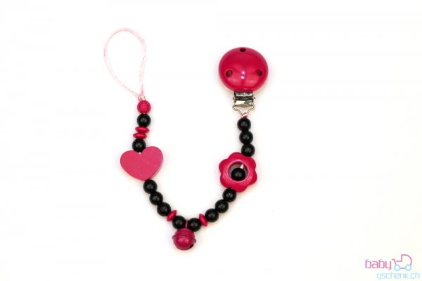 Nuggiketteli Glamour-Line Pink - Schwarz