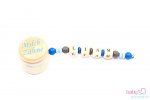 Milchzahndose Personal Line Blau Grau