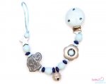Nuggiketteli Glamour-Line Hellblau - Silber