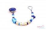 Nuggiketteli mit Name Personal-Line Blau - Weiss