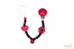 Nuggiketteli Glamour-Line Pink - Schwarz