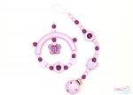Nuggiketteli & Greifling Set Glamour-Line Rosa - Violett